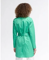 Nvlt Women s Crinkle Trench with Self Belt