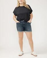 Silver Jeans Co. Plus Elyse Mid Rise Comfort Fit Shorts