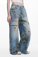 Desigual Women's Jeans Wide Leg Collina Strada