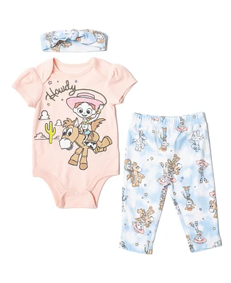 Minnie Mouse Pixar Toy Story Bodysuit Pants and Headband 3 Piece Outfit Set