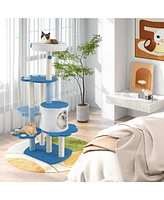 Modern Cat Tree Tower Stylish & Functional Climbing Playhouse for Indoor Cats