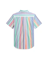 Polo Ralph Lauren Big Boys Striped Oxford Short-Sleeve Shirt