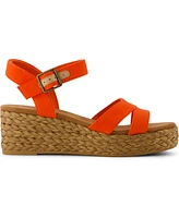 Toms Women's Audrey Ankle Strap Wedge Sandals