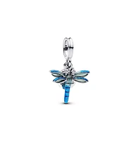 Pandora Sterling Silver Dragonfly Double Dangle Charm