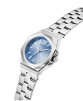 Guess Women's Analog Silver-Tone Stainless Steel Watch, 34mm