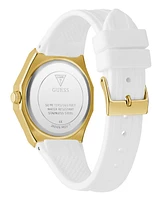 Guess Women's Analog White Silicone Watch, 36mm