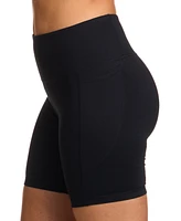 Reebok Women's Lux High-Rise Stretch Pull-On Bike Shorts