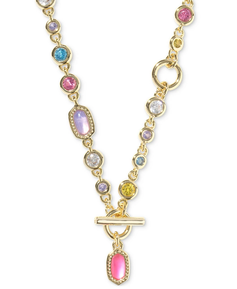 Kendra Scott 14k Gold-Plated Mixed Stone 19-2/5" Convertible Necklace