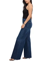 Good American Women's Waist Palazzo Jeans