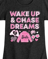 Barbie Big Girls Wake Up Chase Dreams Graphic Short Sleeve T-Shirt