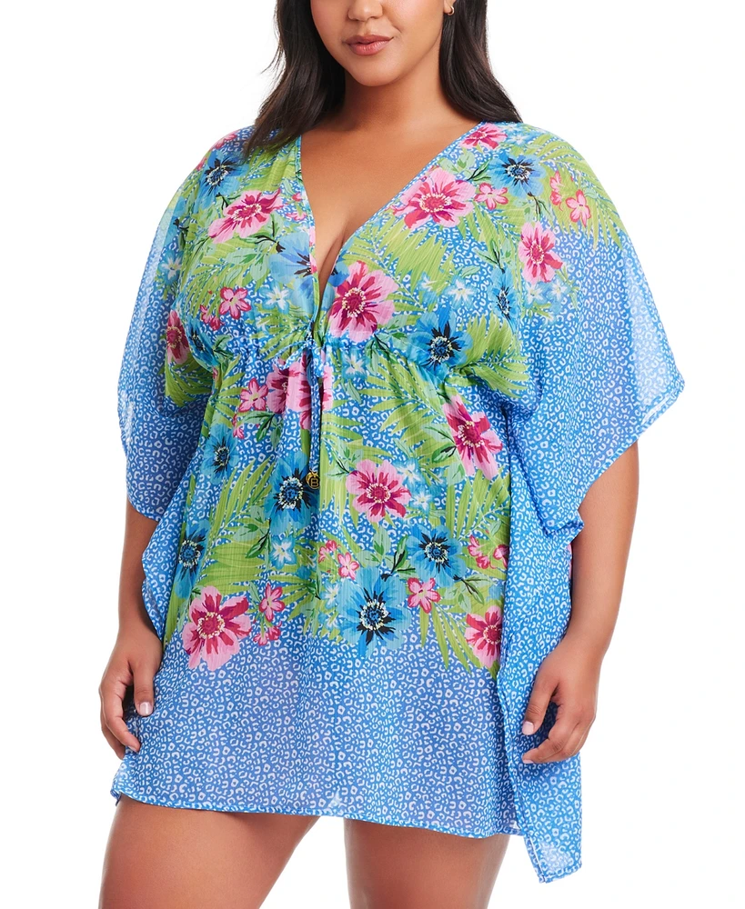 Bleu by Rod Beattie Plus Lets Get Away Drawstring Caftan