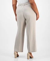Kasper Plus Mid-Rise Pull-On Pants
