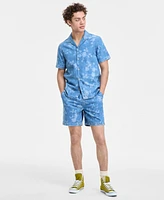 Sun + Stone Men's Denim Floral Dream Shirt, Exclusively at Macy's