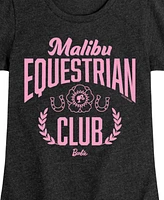 Barbie Big Girls Malibu Equestrian Club Graphic Short Sleeve T-Shirt