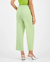 Kasper Women's Linen-Blend Pull-On Pants