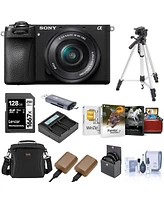 Sony Sony Alpha a6700 Camera with E Pz 16-50mm f/3.5-5.6 Oss Lens Bundle with Shoulder Bag, 128GB Sd Card, Card Reader, Corel Mac & Pc Software Kit, 2