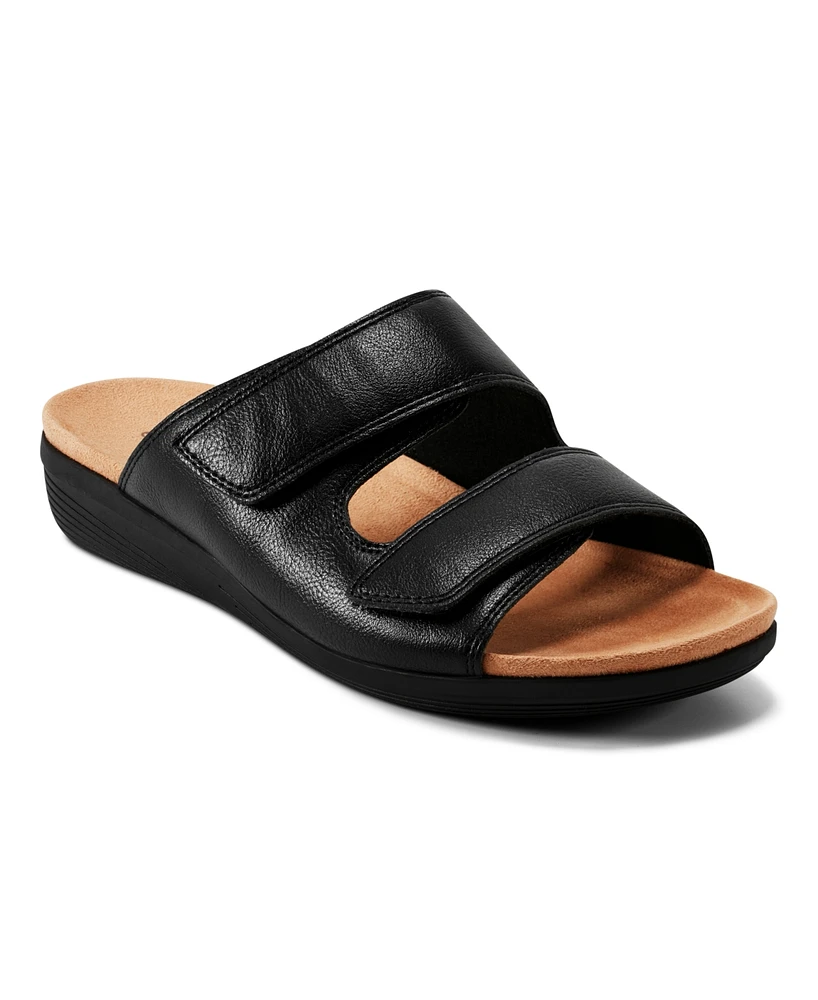 Easy Spirit Women's Bowen Double Band Low Wedge Sandals