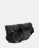 Guess Men's Vezzola Grainy Faux-Leather Water-Repellent Fanny Pack