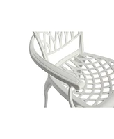 3-Piece Patio Bistro Set with Cushion and Umbrella Hole