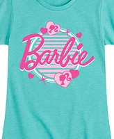 Barbie Big Girls Logo Hearts Graphic Short Sleeve T-Shirt