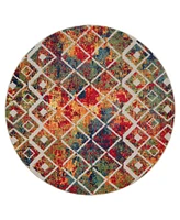 Lr Home Lanai Cop-815 7'6''x7'6'' Round Area Rug