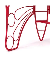 Modern Cast Metal Butterfly Bench: Outdoor Seating for Gardens, Yards, and Patios