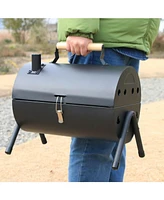 Portable Charcoal Grill: Tabletop, Outdoor Cooking, Durable Steel