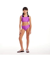Toddler/Child Girls Purple Strappy Back Swimsuit