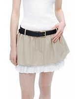 Nocturne Women's Layered Mini Skirt