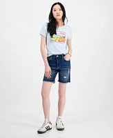 Celebrity Pink Juniors' High-Rise Bermuda Shorts