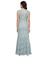 Alex Evenings Women's Sequined Soutache Mermaid Gown