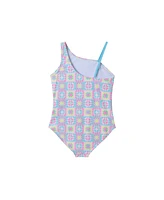 Toddler/Child Girls Crochet Rib One Pc Halter Swimsuit
