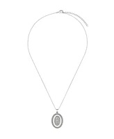 Unwritten Cubic Zirconia Mother of Pearl Mary Pendant Necklace