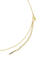 Unwritten "Mom" Cubic Zirconia Mother of Pearl Tennis Charm Layered Necklace Set