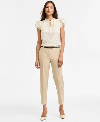 Anne Klein Women's Belted Straight-Leg Pants