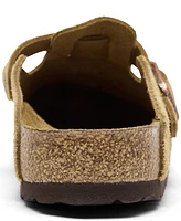 Birkenstock Men's Boston Suede Leather Birko-Flor Clogs from Finish Line