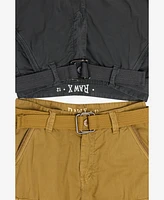 Raw X Big Boys 2 Pack Combo Belted Twill Cargo Shorts 8-18