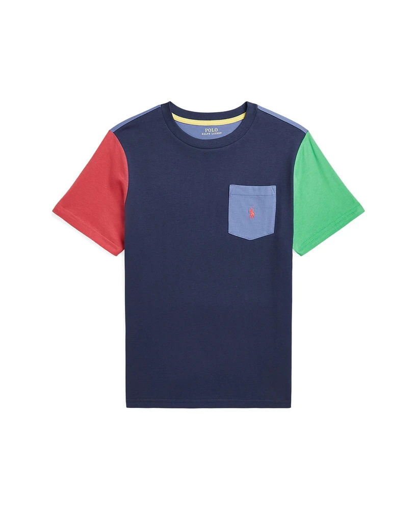 Polo Ralph Lauren Big Boys Color-Blocked Pocket T-Shirt