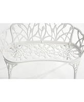 Cast aluminium bench