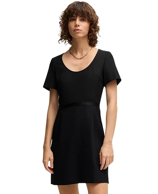 Boss by Hugo Women's Ribbon Detail Slim-Fit Dress