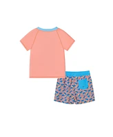 Toddler/Child Boys Dino Graphic Rashguard Set