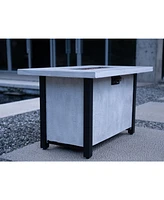 44" Outdoor Patio Propane Gas Fire Pit Table, 50,000 Btu