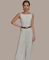 Donna Karan New York Women's Belted Straight-Leg Jumpsuit