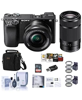 Sony Sony Alpha a6100 Mirrorless Camera with 16-50mm + 55-210mm Lenses