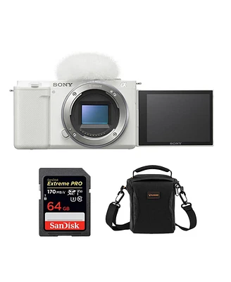 Sony Sony Zv-E10 Aps-c Mirrorless Interchangeable Lens Vlogging Camera, White