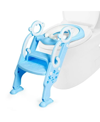 Gouun Kids Adjustable Foldable Toilet Training Seat Chair