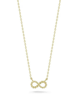 Rachel Zoe Fine Jewelry 14K Gold Beaded Infinity Necklace