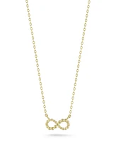 Rachel Zoe Fine Jewelry 14K Gold Beaded Infinity Necklace