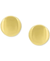 Giani Bernini Circular Dome Button Earrings Sterling Silver or 18k Gold Over Silver, Exclusively at Macy's