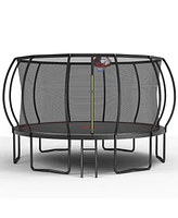 14FT trampoline Pumpkin- Black Red